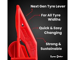 Tyre Glider Ergonomische Bandenafnemer 7,8 X 4,3 Cm Rood