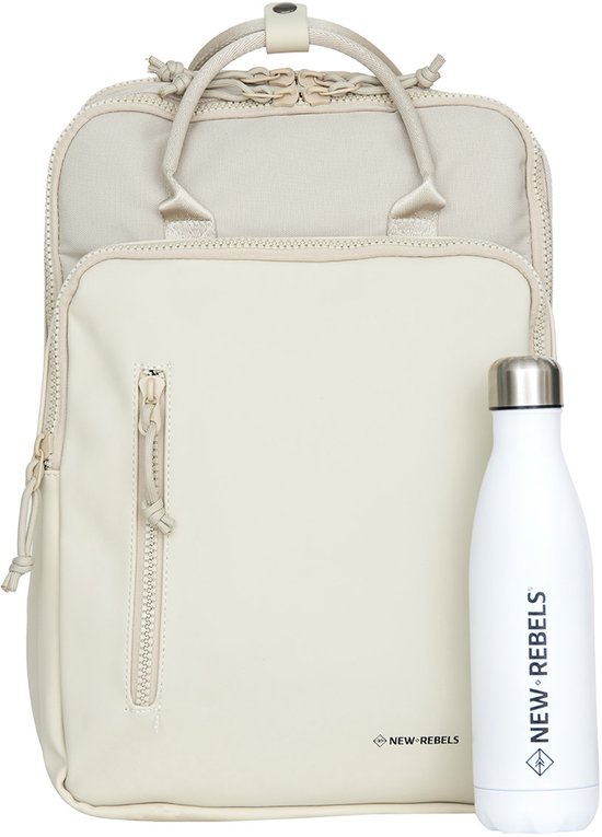 William Milwaukee Beige 18L Sac à dos Water Repellent Laptop 15.6 »