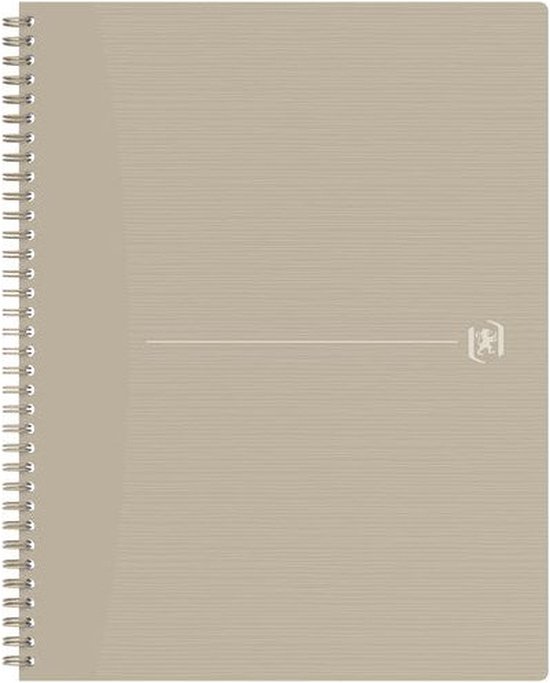 Bloc spirale OXFORD Origine A4+ ligné 70 feuilles 90g couverture carton souple sable