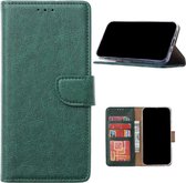 Bookcase Telefoonhoesje Geschikt voor Samsung Galaxy A03 - Hoesje - Ruimte voor 3 pasjes - Magneetlipje - Portemonnee - FuturiQ - Donkergroen