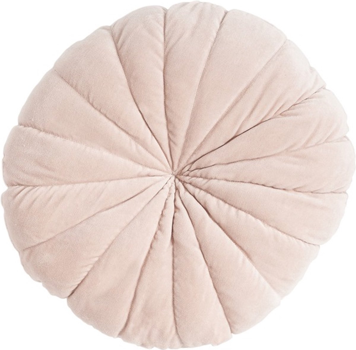 Linen & More Flower Mattress Powder Roze | 40CM Diameter | Sierkussen Voor Woonkamer Of Slaapkamer | Rond Sierkussen