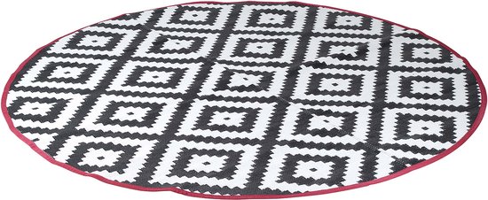 Bo-Camp - Urban Outdoor - Chill mat - Falconwood - Rond - Zwart/Wit van Bo-Camp — afbeelding 2