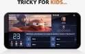 Smartphone met Outsmarted spel. Vraag over Big Hero 6. Baymax en Hiro zijn zichtbaar. Timer loopt. Spelers Sophie en speler 2. Tijd: 59:19.