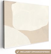 Tableau sur toile Beige - Abstrait - Moderne - 40x30 cm - Décoration murale