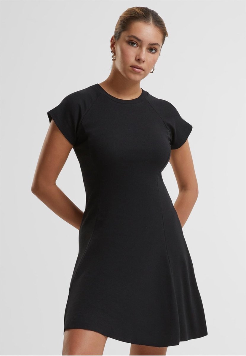 Urban Classics Rib Skater jurk 4XL Zwart