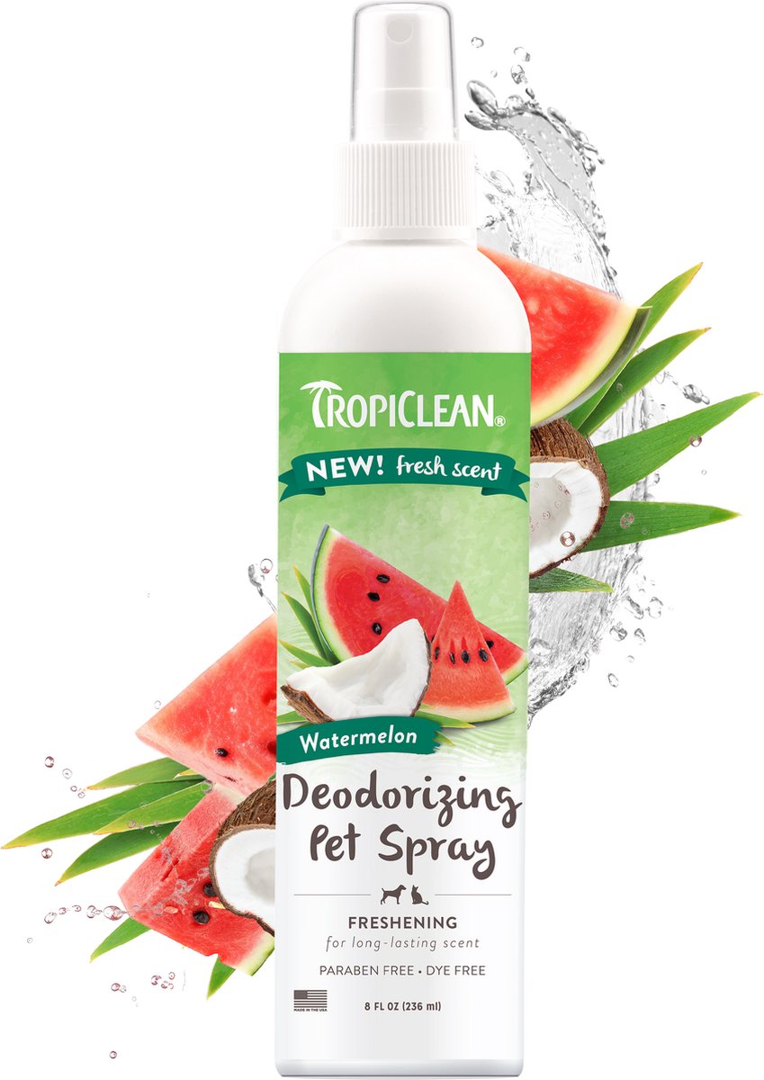 TropiClean Watermelon Deodorizing Spray, 8oz