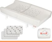 Bol.com Babymatras voor commodes met extra beschermingsvoorzieningen en antislip onderkant - zacht en waterdicht - 80 x 42 cm - ... aanbieding