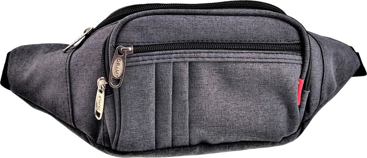 Heuptas Unisex - Grijze Waistbag - Buideltas - Crossbodytas - Dames - Heren