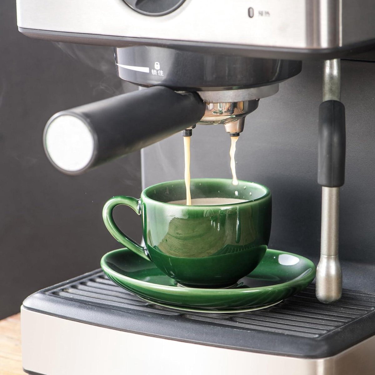 Kop en Schotel Set, 7oz Roze Pompoen Cup en Schotel Keramisch, Cappuccino Cup, Koffie Beker, Espresso Cup, Porselein Theeset