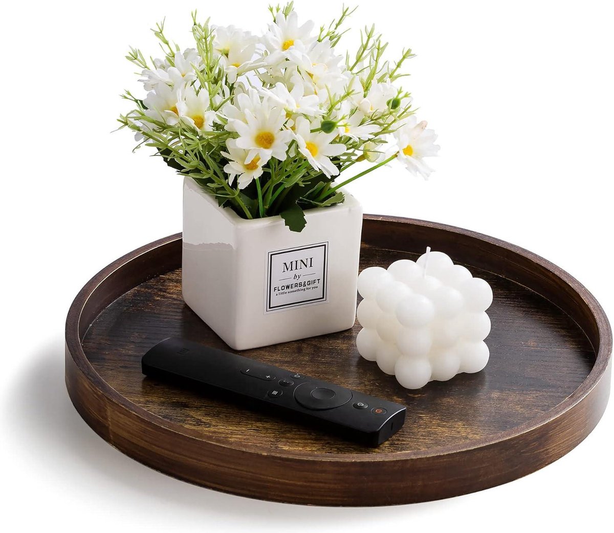 Round coffee table Oud Elmhout - Available to order - Oud en Stoer Woonaccessoir
