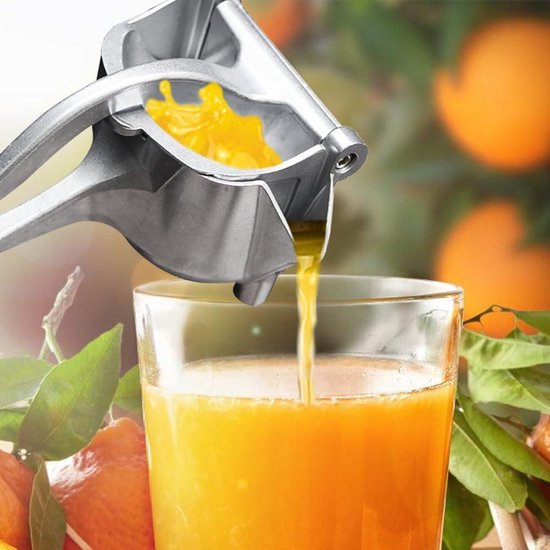 Presse-agrumes Manuel En Aluminium – Pour Citrons, Oranges – Design Anti-goutte, Pied Stable – Facile à Utiliser Et Nettoyer