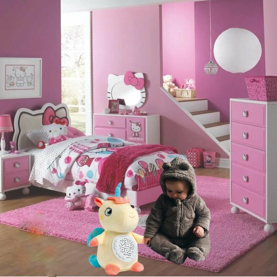 Funmuch Toys - Baby Unicorn Knuffeldier - baby projector - 38CM van Funmuch — afbeelding 2