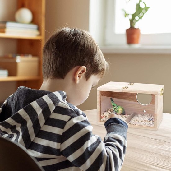 Kuiken-kweekbox, 220 V kuikenwarmtebox met warmtelamp en thermometer