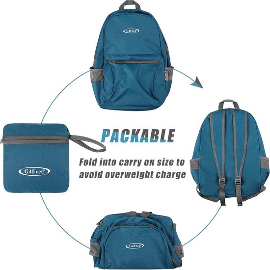Sac à Dos Pliable Ultraléger 60g - Imperméable, Grande Capacité - Pour Randonnée, Voyage, Outdoor