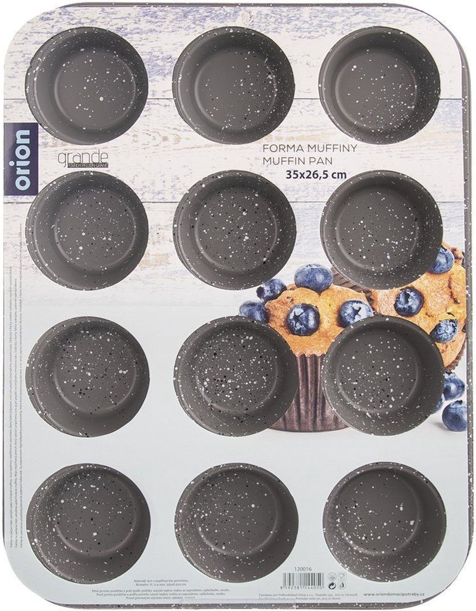 Muffinvorm Graniet GRANDE - Bakvorm - Cupcake Vorm - Muffin - Vormpjes