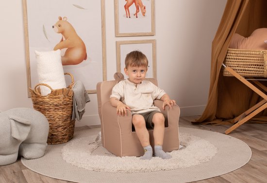 Kinderzetel Beer met Oren Peuterstoel - Kinderfauteuil - Kinderbank - Kindersofa - Kinder fauteuil - Kinderzeteljes peuters - Kinder zetel - Kinderstoel - kinderfauteuils - Speelgoed 1 jaar - Gomoor — afbeelding 3