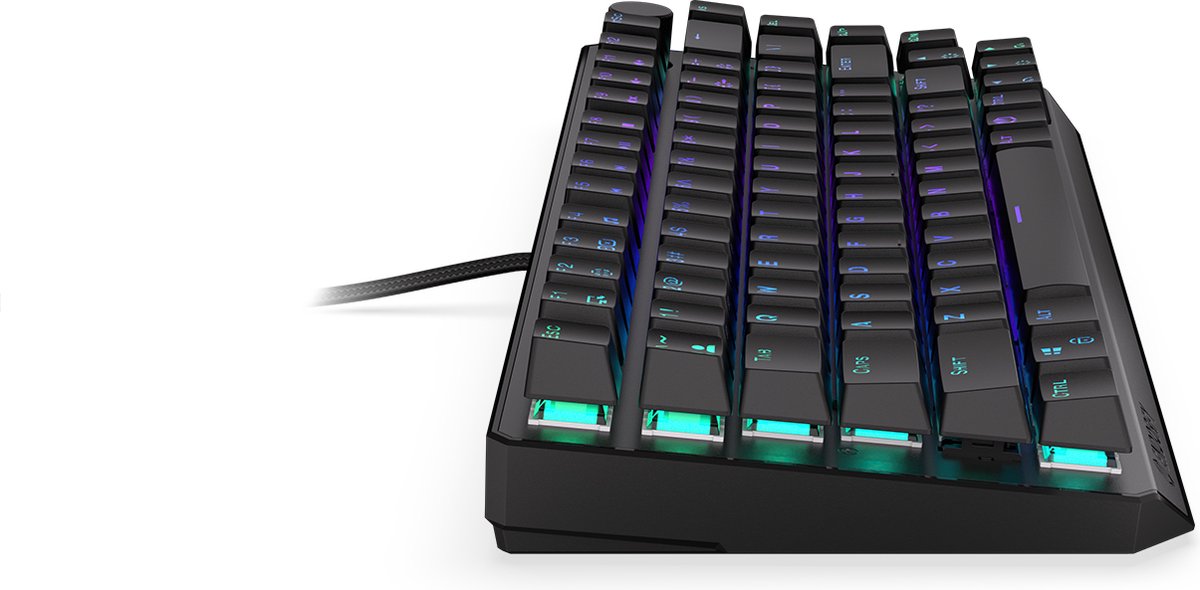 Endorfy Thock 75% Draadloos Kailh Red Switch RGB Engels Mechanisch Gamingtoetsenbord (EY5A073) thumbnail 3