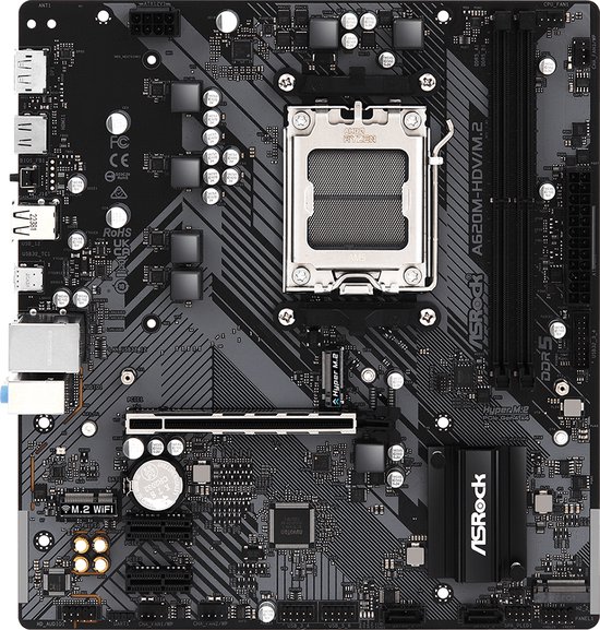 Asrock A620M-HDV/M.2 AMD A620 Socket AM5 micro ATX | bol