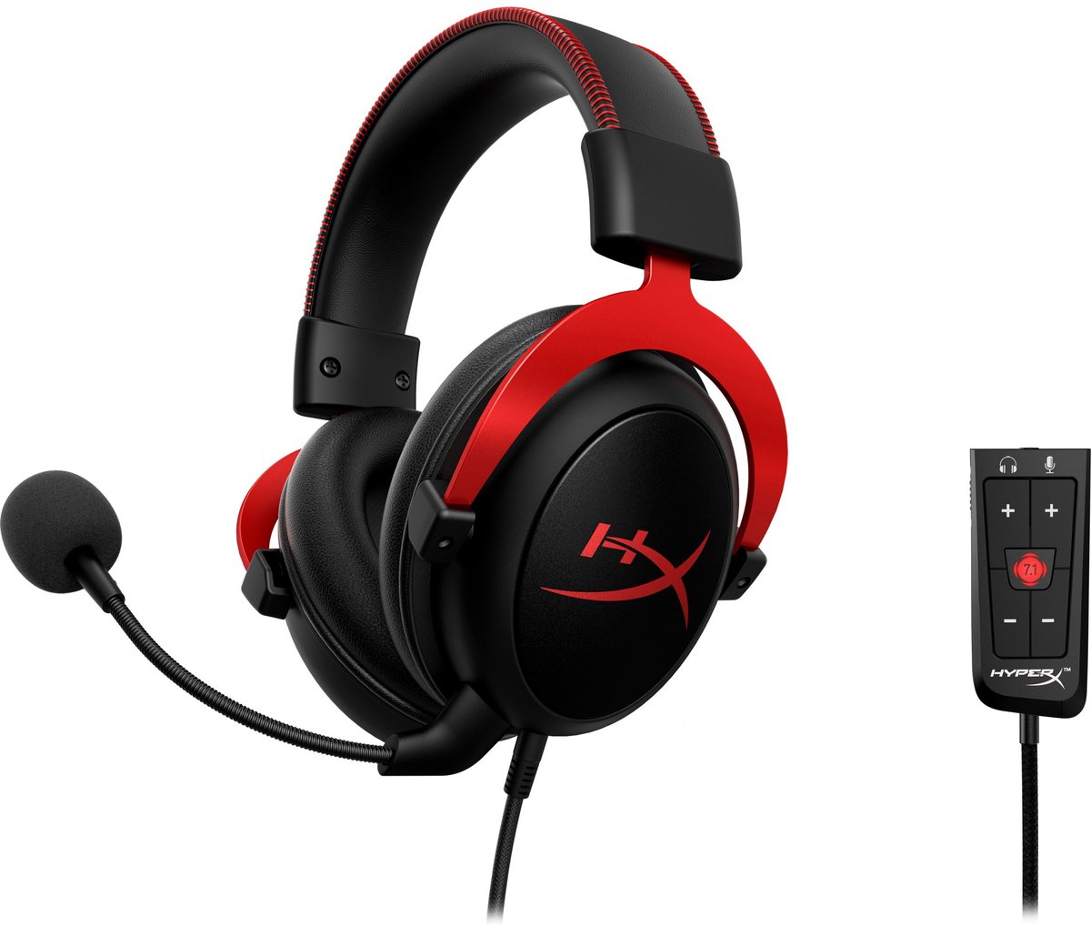 HyperX Cloud II Pro Gaming Headset - Black/Red (PC/Mac/PS4/Xbox One/Switch/Mobile)