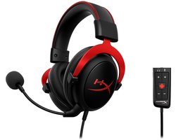 HyperX Cloud II - Bedrade Gaming Headset - Geschikt voor PC/PS5/PS4/Switch - Rood