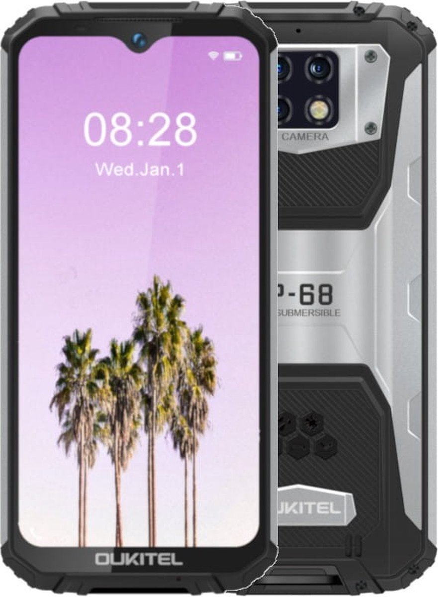 Oukitel WP6128GBOG smartphone 16 cm (6.3") 6 GB 128 GB Dual SIM Zwart, Oranje, Zilver Android 9.0 10000 mAh
