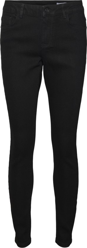 VERO MODA VMELLY MR SKINNY JEANS BLK NOOS Dames Jeans - Maat XS X L30