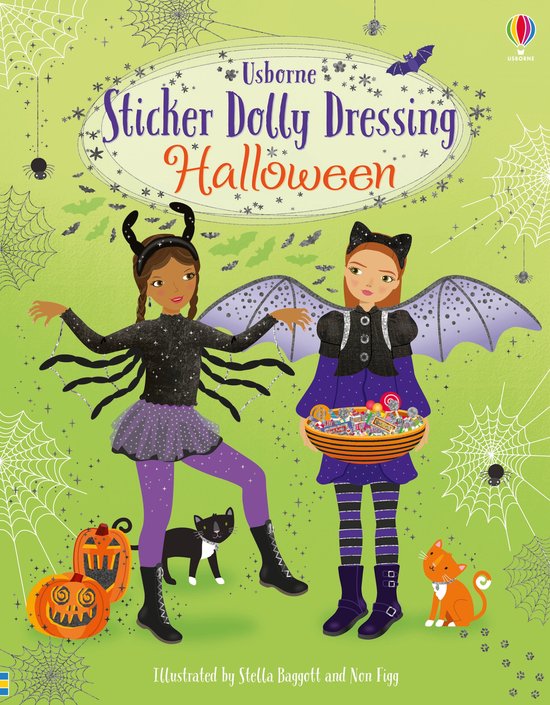 Sticker Dolly Dressing- Sticker Dolly Dressing Halloween