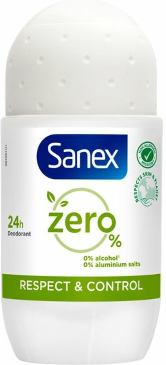 Sanex Deodorant Roller Zero% Normal Skin - 3 x 50 ml - Voordeelverpakking