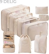 Bol.com Coverzs Packing Cubes set 11 delig (beige) - Kleding organizer set voor koffer & backpack - Backpack organizerset - 11 d... aanbieding