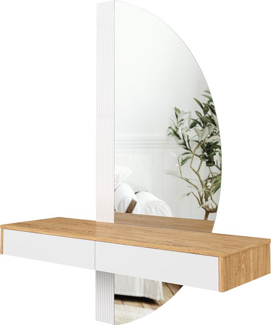Vicco Kaptafel Fynnia, Wit, 80.2 cm met krukje Vicco Kaptafel Fynnia, Wit, 80.2 cm met krukje