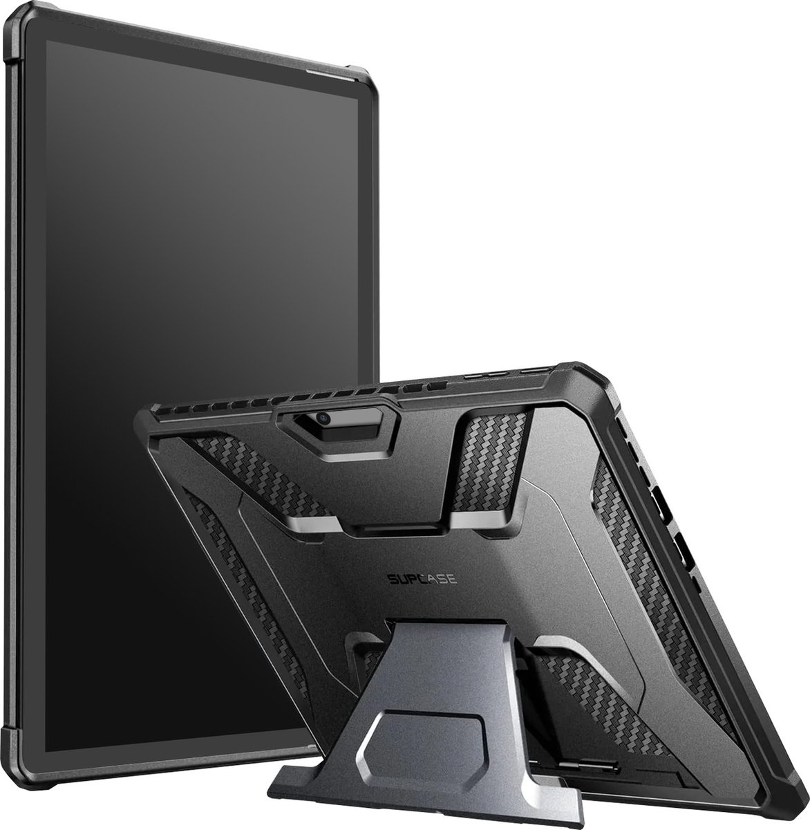Supcase - Microsoft Surface Pro 9 hoes - Sterke Heavy Duty Tablet Hoes - met Stand – Zwart