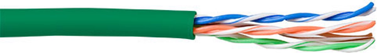 ACT EP570H CAT5E U/UTP Patchkabel Soepel Groen - 100 meter