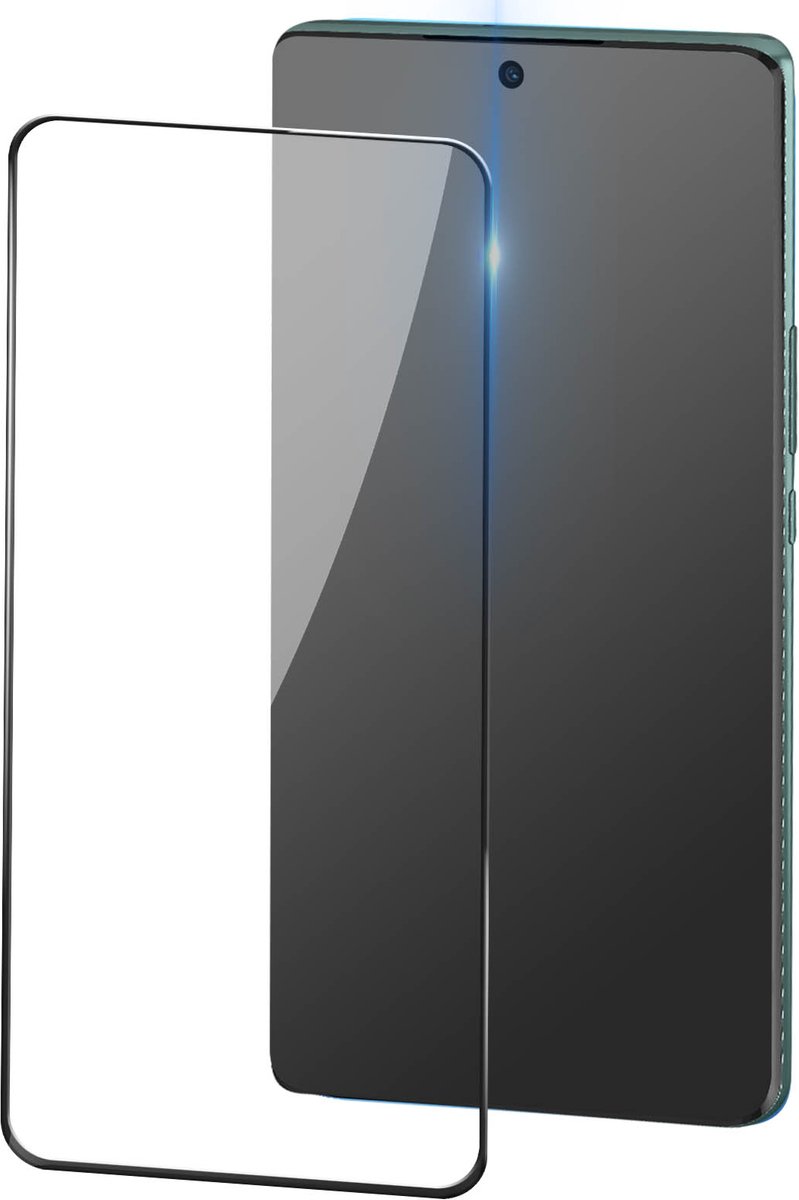 Gehard Glas Geschikt voor Honor Magic 5 Lite 5G, 9H Afgeschuinde zwarte rand