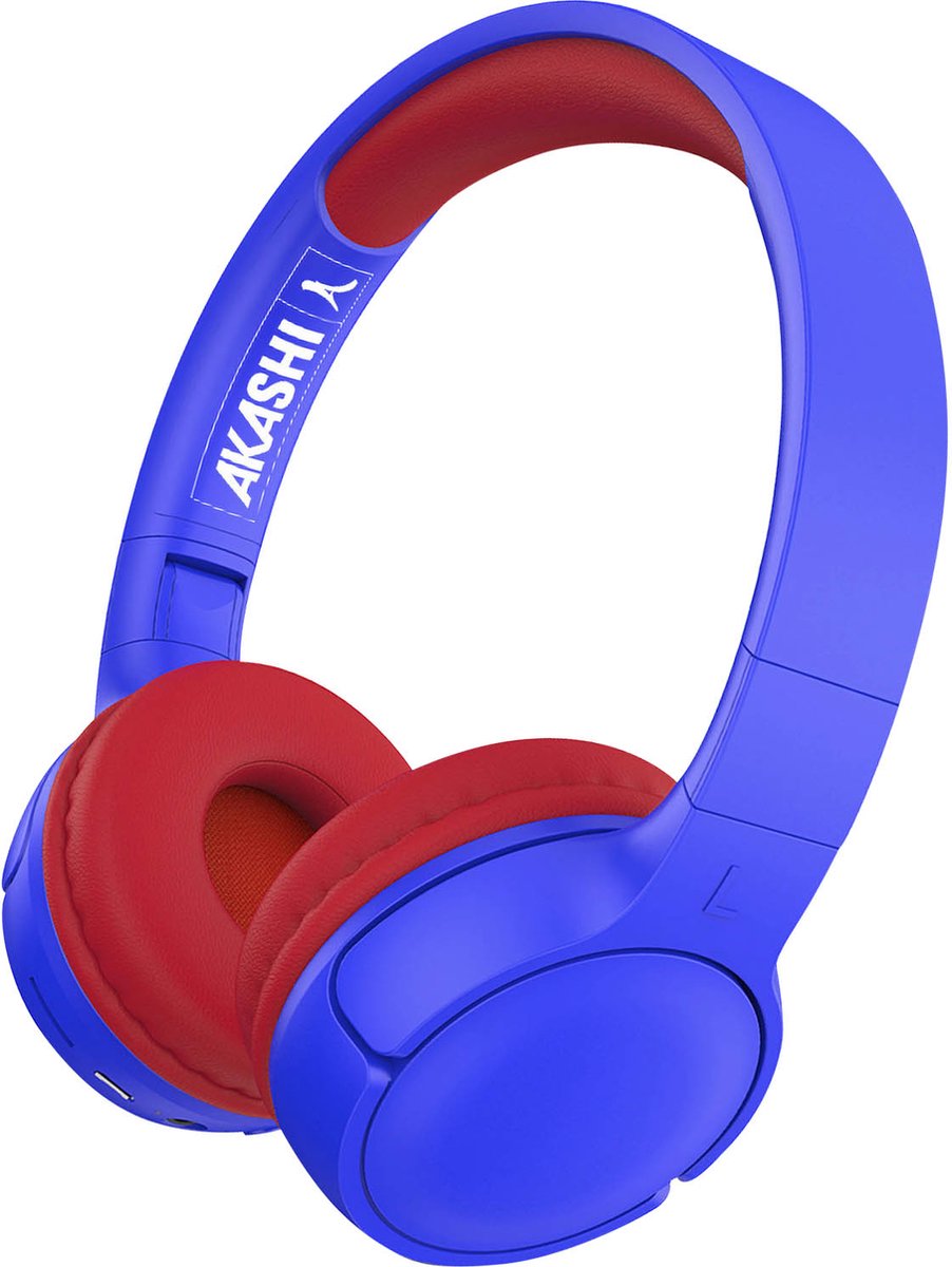 Bluetooth 5.1 Koptelefoon Kinderen Autonomy 8h Opvouwbaar Akashi Blauw/Rood