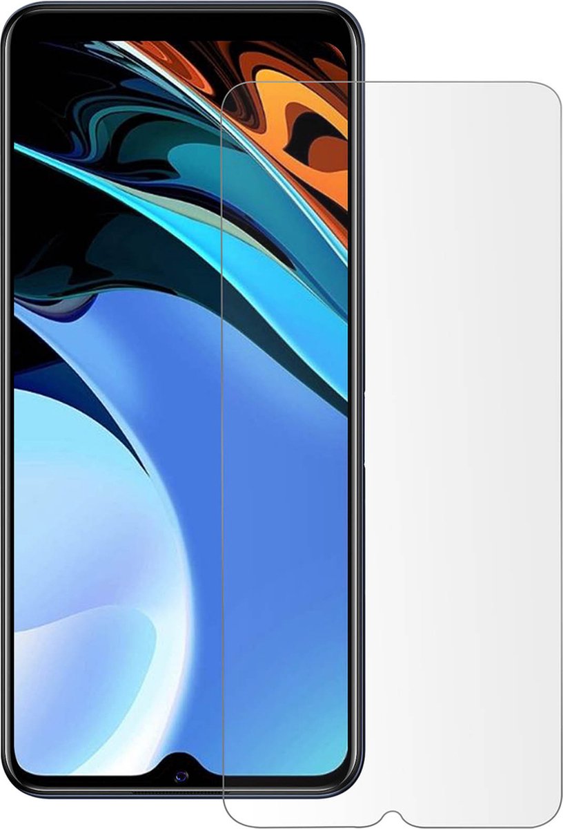 Gehard Glas Geschikt voor Xiaomi Redmi 9T 9H Anti-vlekken Zwart