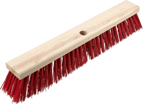 Buemag Bezemkop - Elaston - rood - hout - hard - 50 cm - 24mm - straatbezem/buitenbezem van Buemag — afbeelding 4