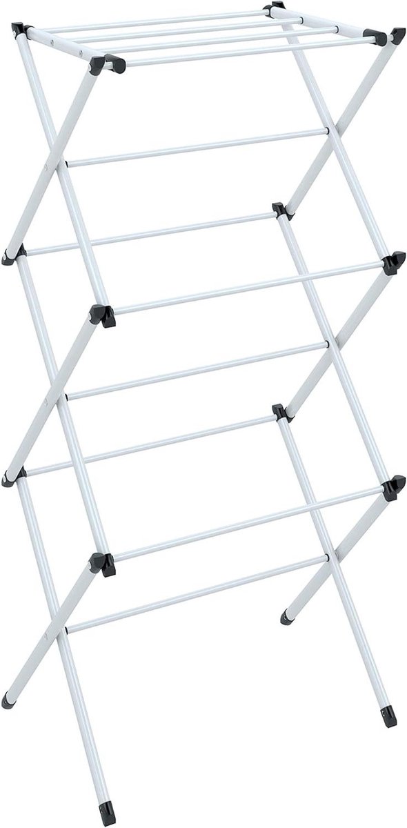 Goedkoopste Opvouwbare Kleding Drogen Wasrek - Wit - Ruimtebesparend