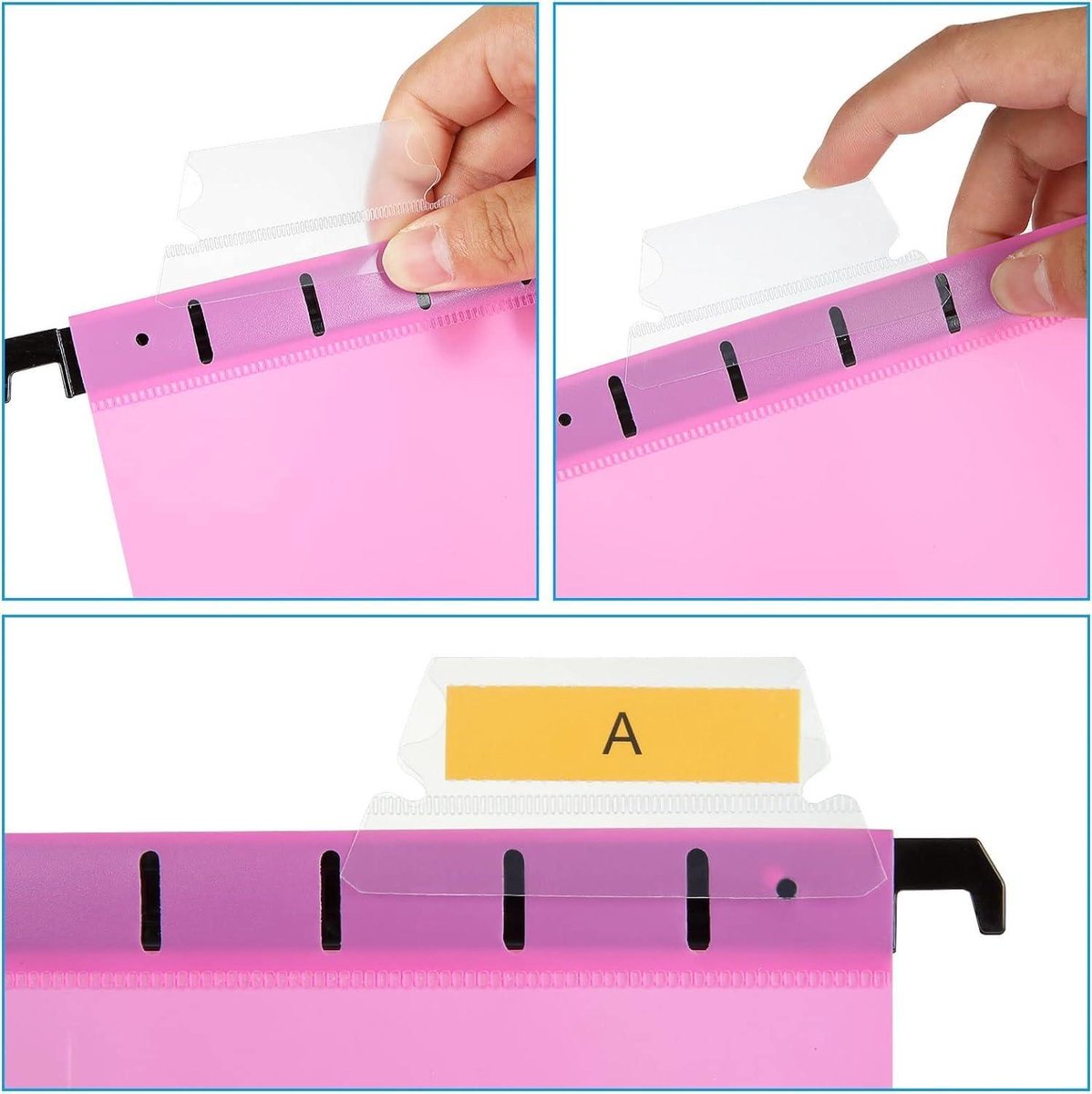 FWEEK 30 Stück Hanging File Folders, Polyethylen Aktenschrank FWEEK 30 Stück Hanging File Folders, Polyethylen Aktenschrank