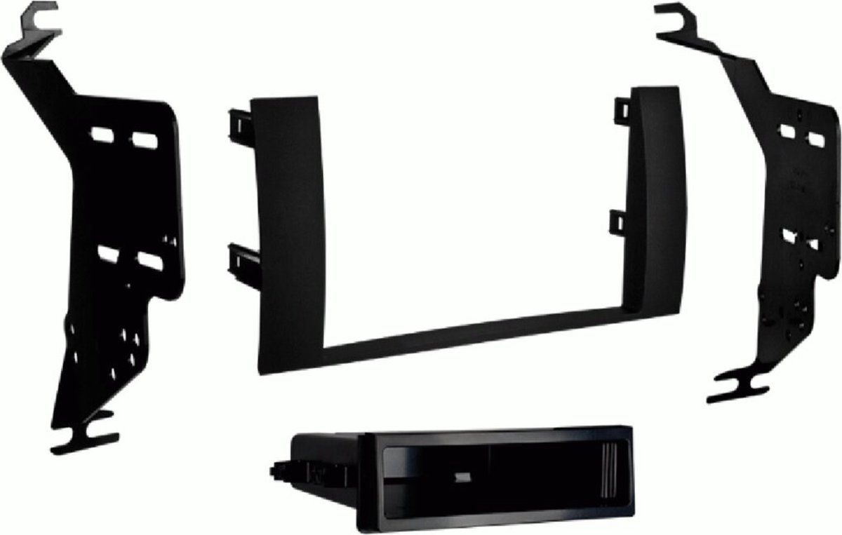 2-DIN radiopaneel met opbergvak Toyota Prius 01/2004-06/2009 (METRA)