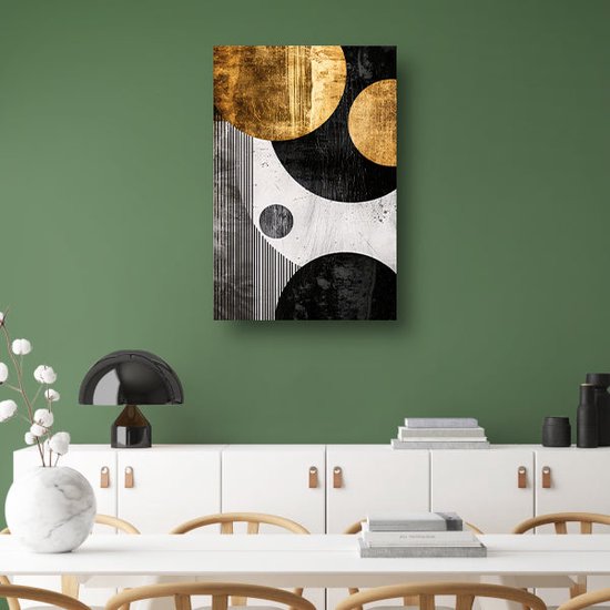 Tableau textures - Tableaux d'art abstrait - Décoration murale Art Deco - Tableaux classiques - Toile avec cadre tableau salon - Décoration murale toile avec cadre 75x100 cm