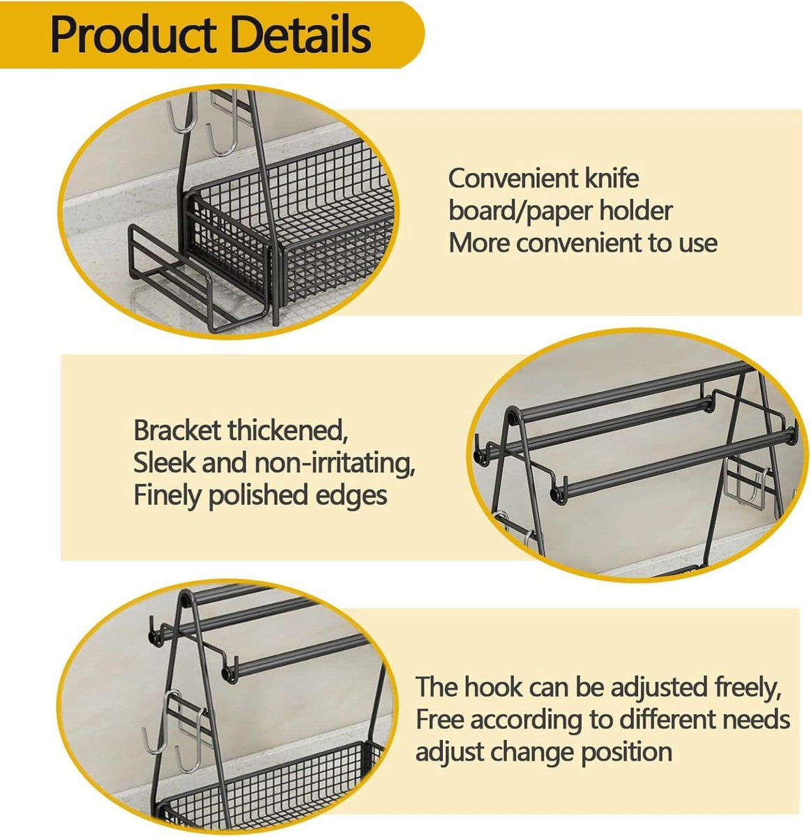Grill Caddy met plaathouder en papieren handdoekhouder