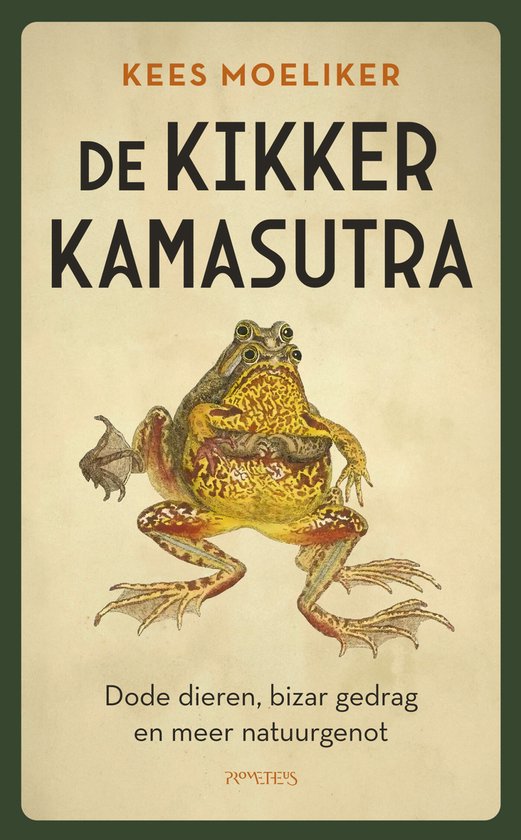 Boek "De Kikkerkamasutra" met afbeelding van twee kikkers, Kees Moeliker