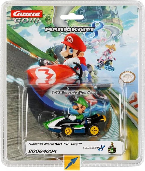 Carrera Go!!! Speelgoedvoertuig - GO!!! Nintendo Mario Kart 8 - Luigi in Kart auto van Carrera — afbeelding 5