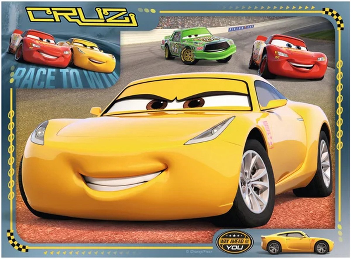 Ravensburgerpuzzel Disney Cars 3 Let's race! - 12+16+20+24 stukjes — afbeelding 6