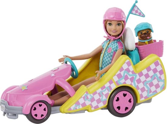 Barbie Stacie met Go-kart - Barbie auto - Barbiepop