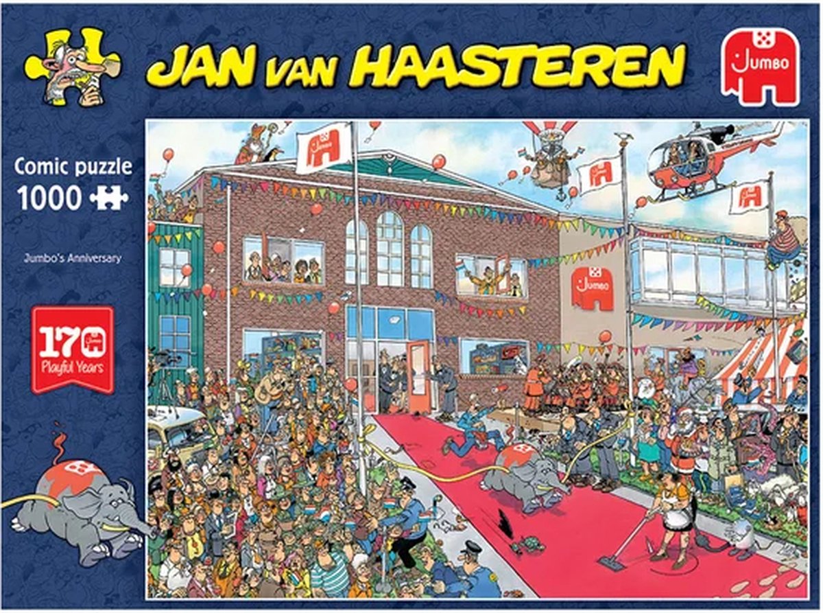 Jan van Haasteren - 170 Jaar Jumbo Jubileum - Puzzel - 1000 stukjes — afbeelding 6