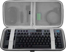 Hardshell reisdraagtas voor 80% compacte toetsenborden met 87 toetsen - Draagbare draadloze gaming toetsenbordtas - Compatibel met Logitech G Pro G915 TKL
