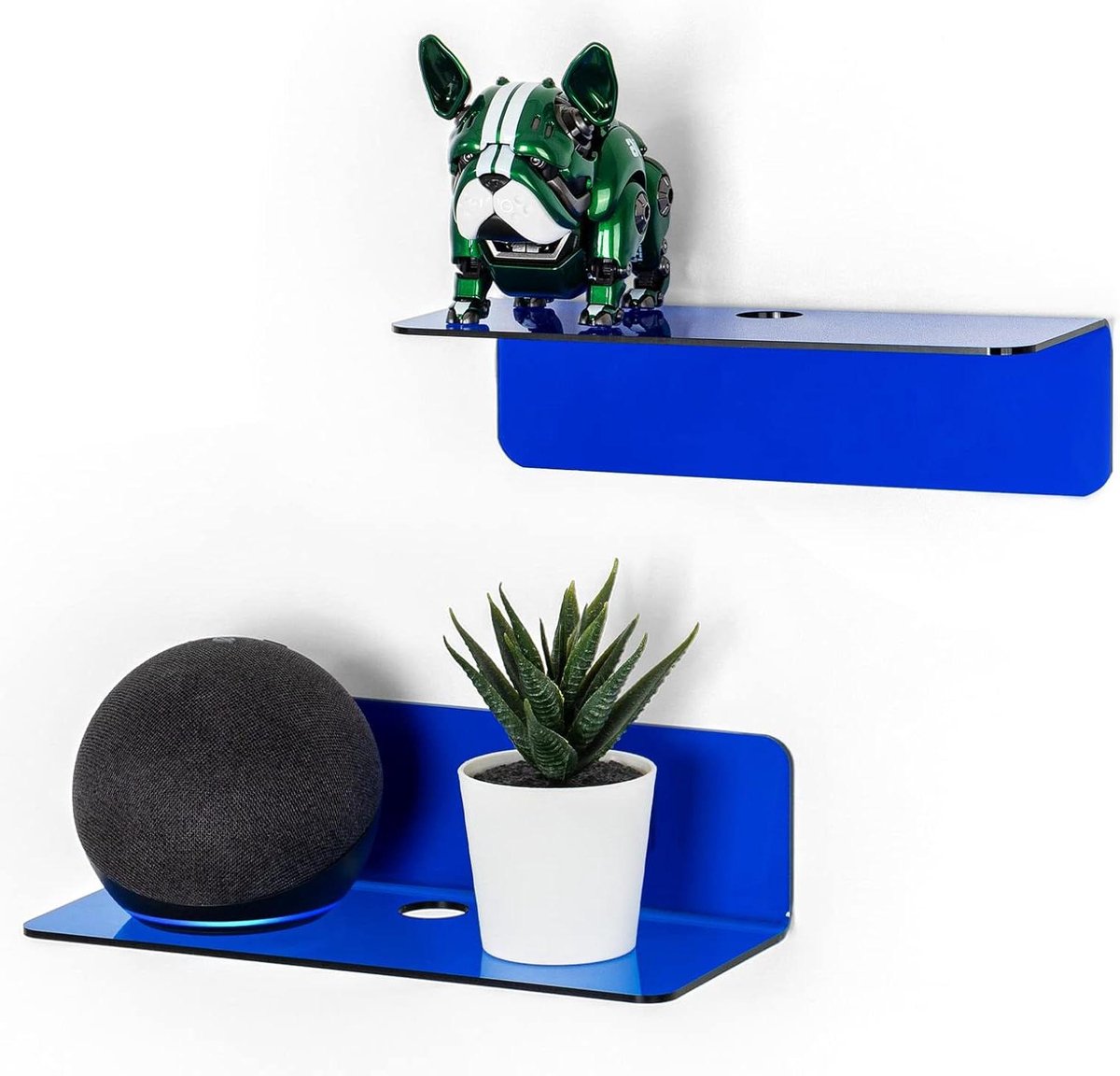 Luvetrex ® Verpakking van 4 wandplanken, geen boren, kleine wandplank