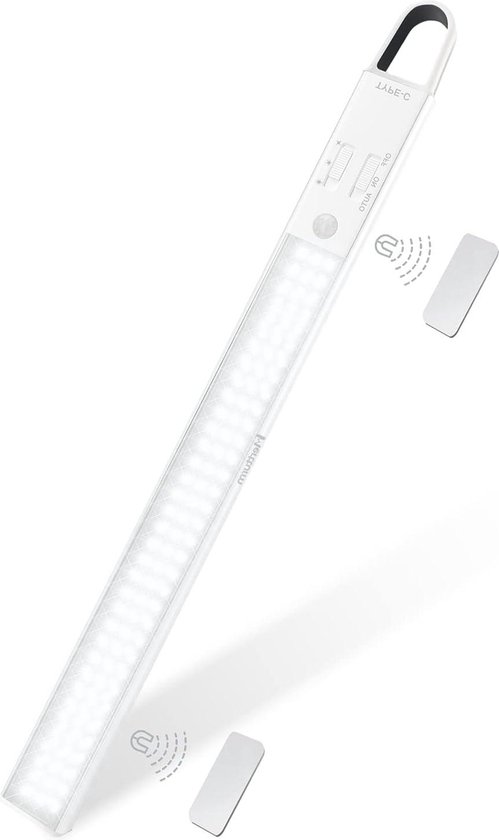 LED Lamp Met Bewegingssensor - 50CM - Wit Licht - USB Oplaadbaar Kastlamp Keukenlamp Draadloos 1536x1536