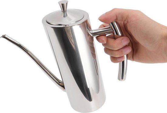 Melkopschuimer, Roestvrij Staal 600ML Melkstoomkruik Multifunctionele Metalen Opschuimbeker voor Melkopschuimer Latte Arts(#2